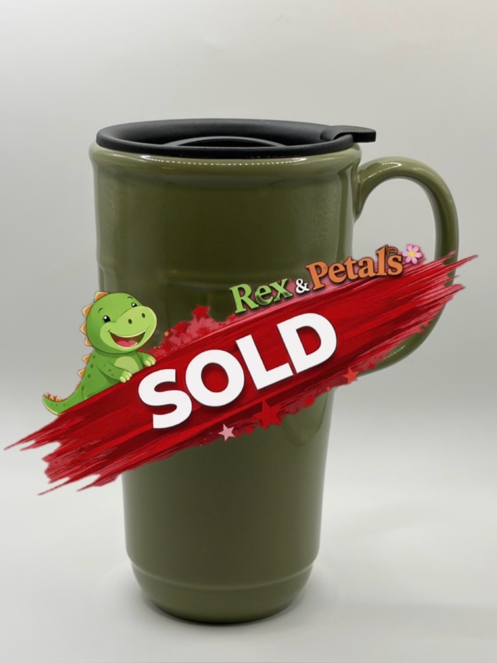 Longaberger Pottery Green Mug